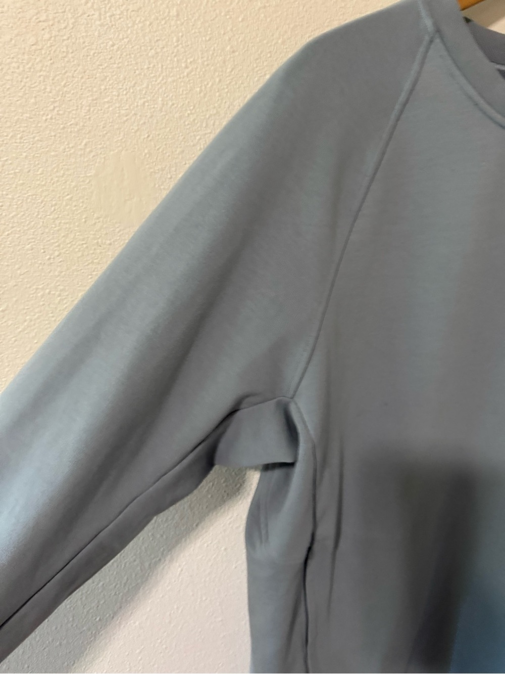Lululemon City Sweat Crew Pullover Chambray Blue Size Zipper Athleisure-Large - Picture 4 of 10
